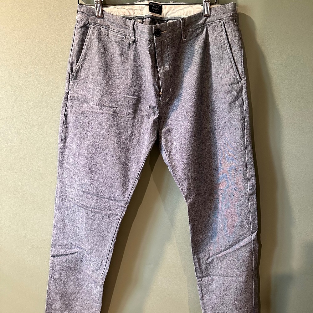 J. Crew 484 Slim-Fit Stretch Chambray Pant (32x30)